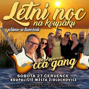 Letní noc na koupališti města Židlochovice 1